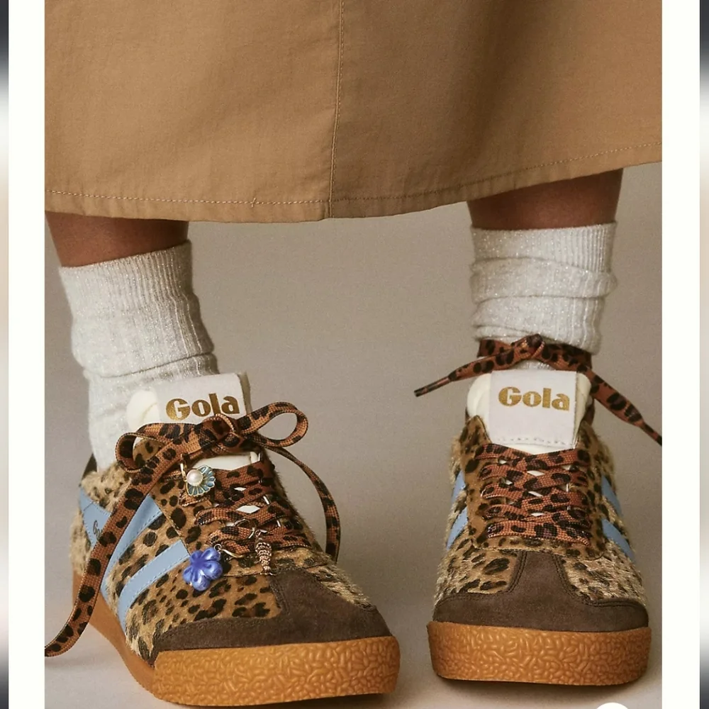Gola Women's Leopard Print Sneakers with Blue Accents Retail $110.00US - Picture 5 of 16
